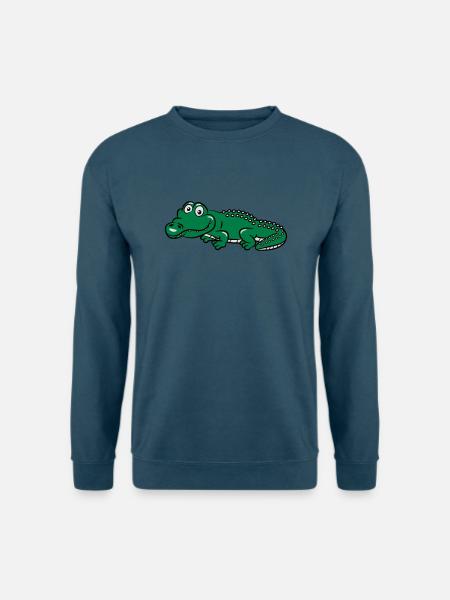 Krokodil witzig - Unisex Pullover - Indigoblau