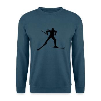 Langlauf - Unisex Pullover - Indigoblau - Vorne