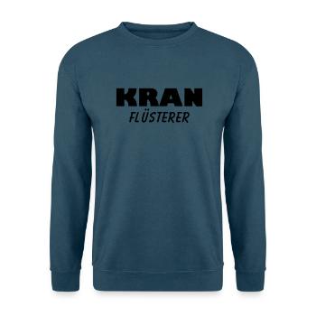 kran flüsterer - Unisex Pullover - Indigoblau - Vorne