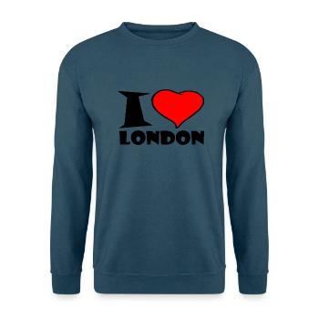 London / Ich Liebe london - Unisex Pullover - Indigoblau - Vorne