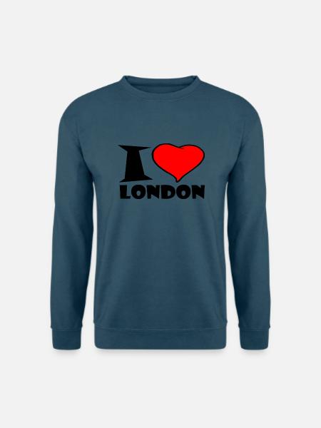 London / Ich Liebe london - Unisex Pullover - Indigoblau