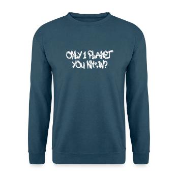 Klimawandel / Klimaschutz - Unisex Pullover - Indigoblau - Vorne