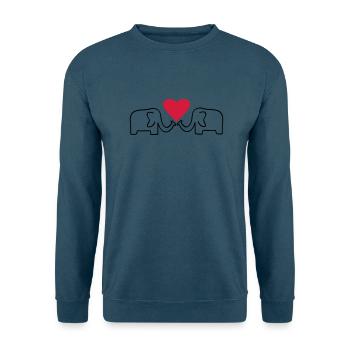 elefant - Unisex Pullover - Indigoblau - Vorne
