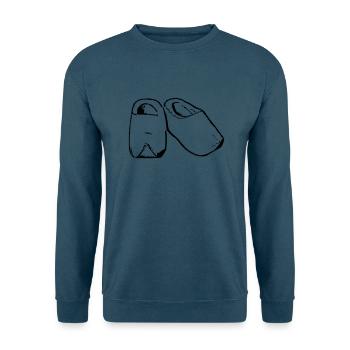 Holzschuhe - Unisex Pullover - Indigoblau - Vorne