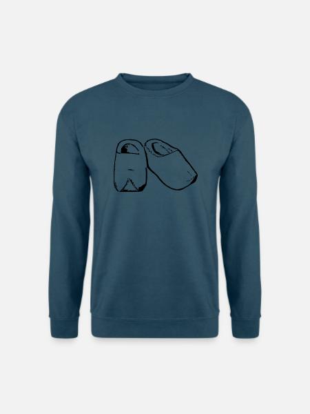 Holzschuhe - Unisex Pullover - Indigoblau