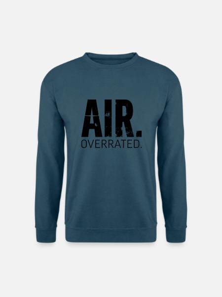 Freediving Apnoetauchen Air Overrated - Unisex Pullover - Indigoblau