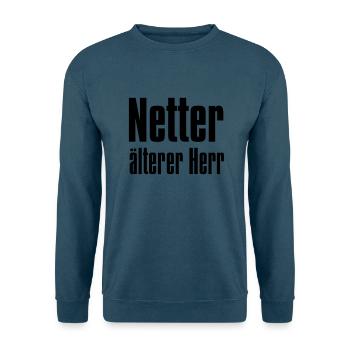 netter, älterer Herr - Unisex Pullover - Indigoblau - Vorne