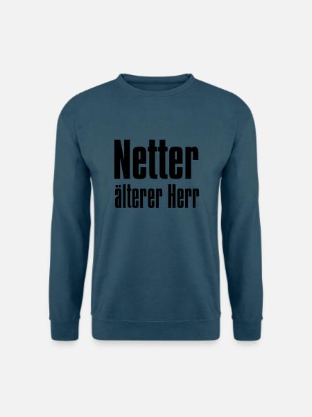 netter, älterer Herr - Unisex Pullover - Indigoblau