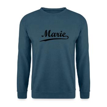 marie - Unisex Pullover - Indigoblau - Vorne