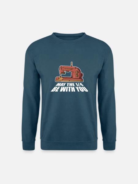 May The 14 Be With You Yarn Craft Needle Work - Unisex Pullover - Indigoblau