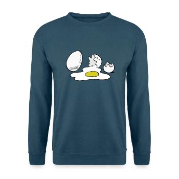 Eier - Unisex Pullover - Indigoblau - Vorne