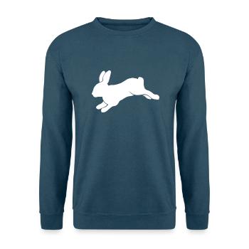 Hase Bunny Kaninchen Kaninhop - Unisex Pullover - Indigoblau - Vorne