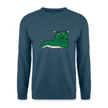fett dick übergewicht hunger fressen essen voll wu - Unisex Pullover - Indigoblau - Vorne