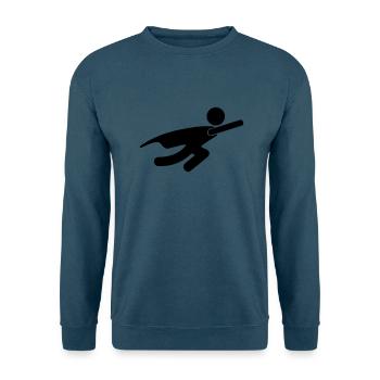 Superheld - Unisex Pullover - Indigoblau - Vorne