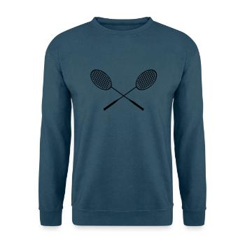 badminton rackets - Unisex Pullover - Indigoblau - Vorne