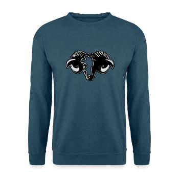 Widder horoskop stilisiert aries - Unisex Pullover - Indigoblau - Vorne