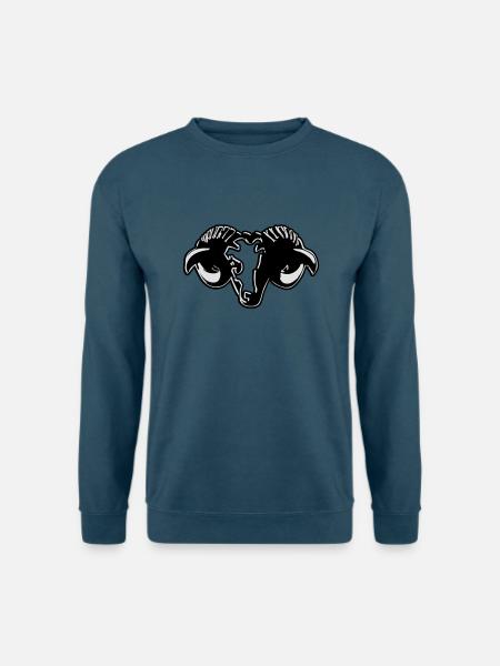 Widder horoskop stilisiert aries - Unisex Pullover - Indigoblau