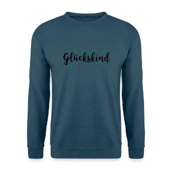 GLU CKSKIND - Unisex Pullover - Indigoblau - Vorne
