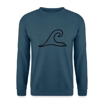 Welle,Sommer,Meer,Bewegung,Abenteuer,surfen - Unisex Pullover - Indigoblau - Vorne