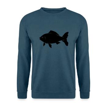 fish - Unisex Pullover - Indigoblau - Vorne