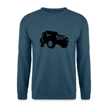 Jeep - Geländewagen - Unisex Pullover - Indigoblau - Vorne