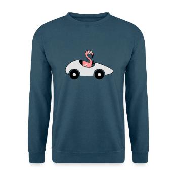 auto fahren rasen sportwagen fuehrerschein flaming - Unisex Pullover - Indigoblau - Vorne