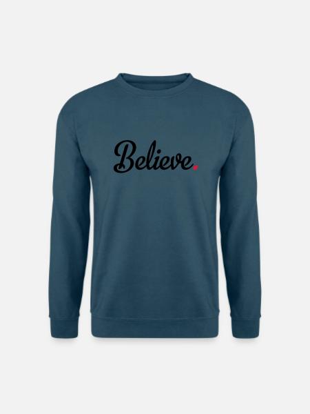 believe - Unisex Pullover - Indigoblau