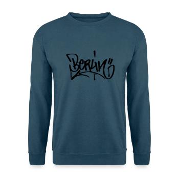 Berlin Graffiti Fanshirt - Unisex Pullover - Indigoblau - Vorne