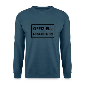 offiziell geschieden - Unisex Pullover - Indigoblau - Vorne
