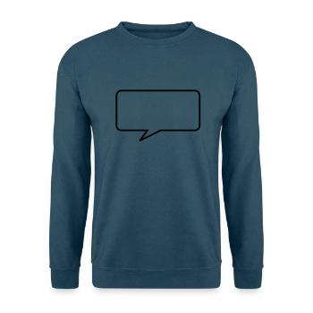 Talking bubble - Unisex Pullover - Indigoblau - Vorne