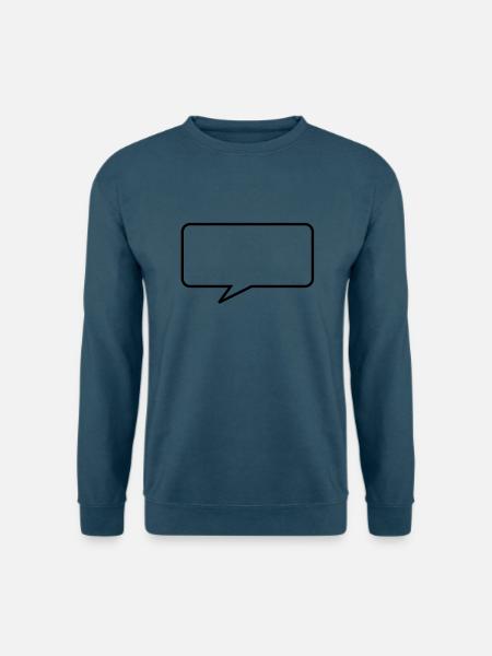 Talking bubble - Unisex Pullover - Indigoblau