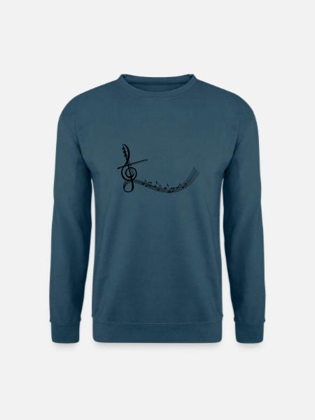 Notenschlüssel - Unisex Pullover - Indigoblau