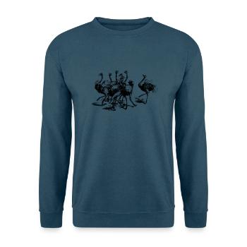 Strauß - Unisex Pullover - Indigoblau - Vorne