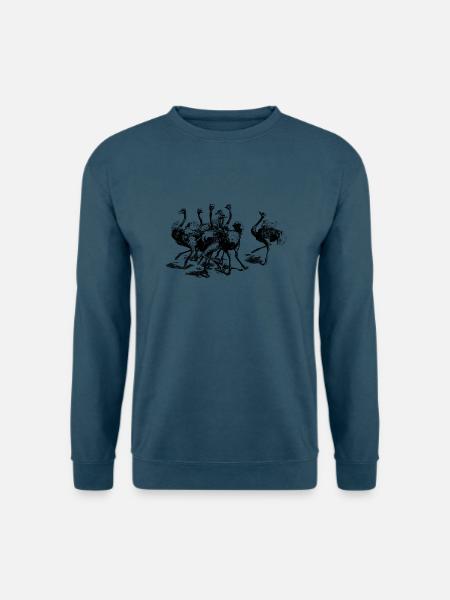 Strauß - Unisex Pullover - Indigoblau