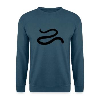 schlange reptil eidechse gekko gift snake wurm - Unisex Pullover - Indigoblau - Vorne