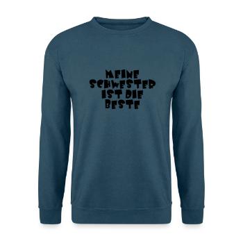 Meine Schwester ist die Beste - Unisex Pullover - Indigoblau - Vorne