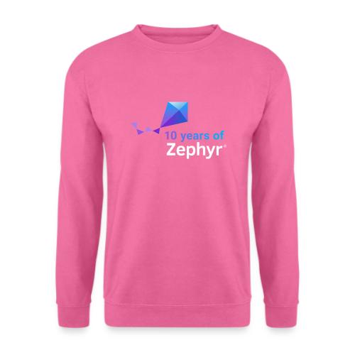 Zephyr 10th Anniversary Stacked Color Reverse - Unisex Pullover