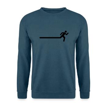 Run fast man - Unisex Pullover - Indigoblau - Vorne