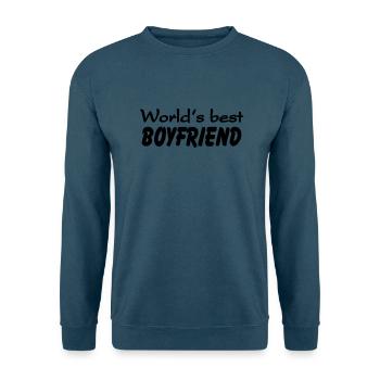 World's best Boyfriend - Unisex Pullover - Indigoblau - Vorne