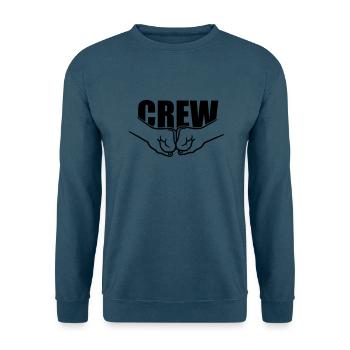 Faustschlag Crew Team - Unisex Pullover - Indigoblau - Vorne