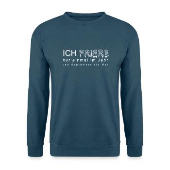 Frieren - Unisex Pullover - Indigoblau - Vorne