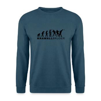 evolution_krawallbruder2 - Unisex Pullover - Indigoblau - Vorne