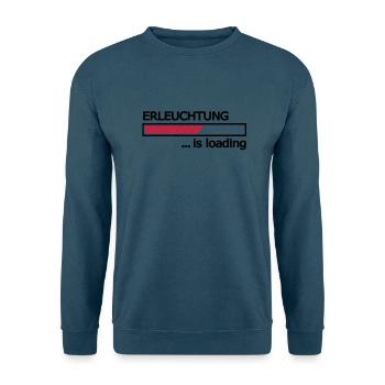 Erleuchtung is loading Ladebalken Loading Bar - Unisex Pullover - Indigoblau - Vorne