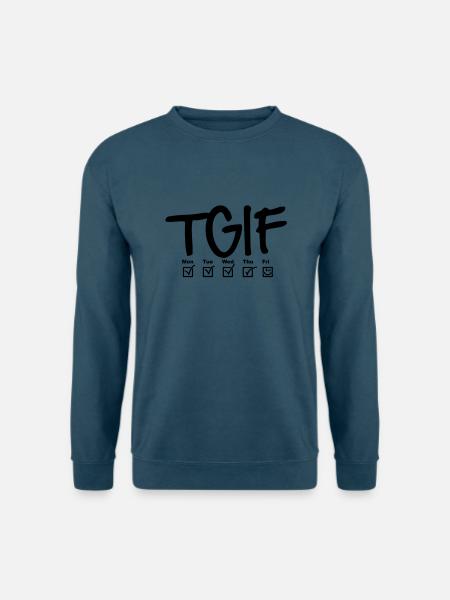 TGIF - Thank god it's friday - Unisex Pullover - Indigoblau