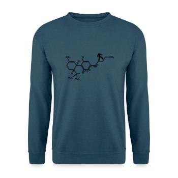 THC molekül - Unisex Pullover - Indigoblau - Vorne