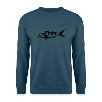 Makrele Makrelenseefisch für Fischer - Unisex Pullover - Indigoblau - Vorne