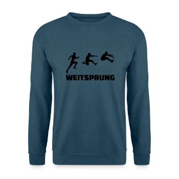 Weitsprung - Unisex Pullover - Indigoblau - Vorne