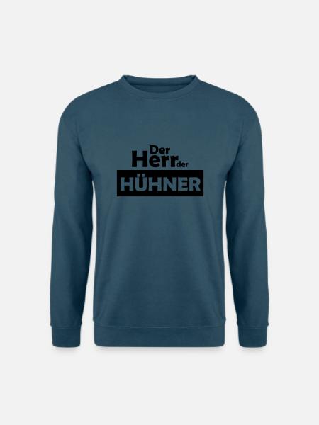der herr der hühner - Unisex Pullover - Indigoblau