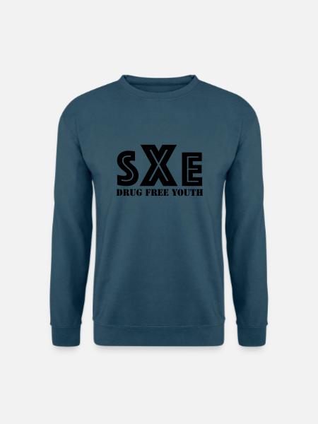 straight edge - Unisex Pullover - Indigoblau