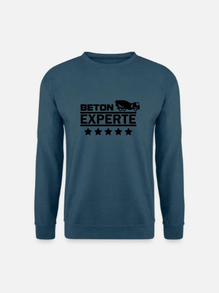 beton experte - Unisex Pullover - Indigoblau